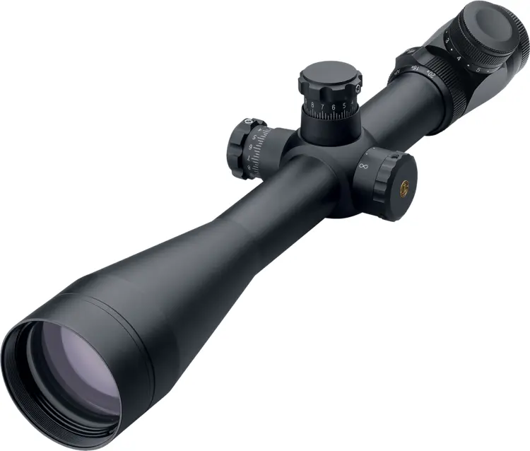 Black Rifle Scope with Adjustment Knobs