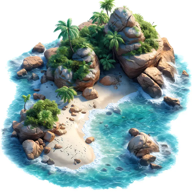 Scenic Tropical Island