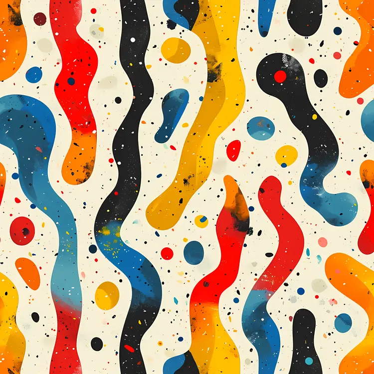Colorful Abstract Shapes in Modern Art
