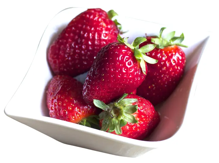 Bowl of Fresh Strawberries