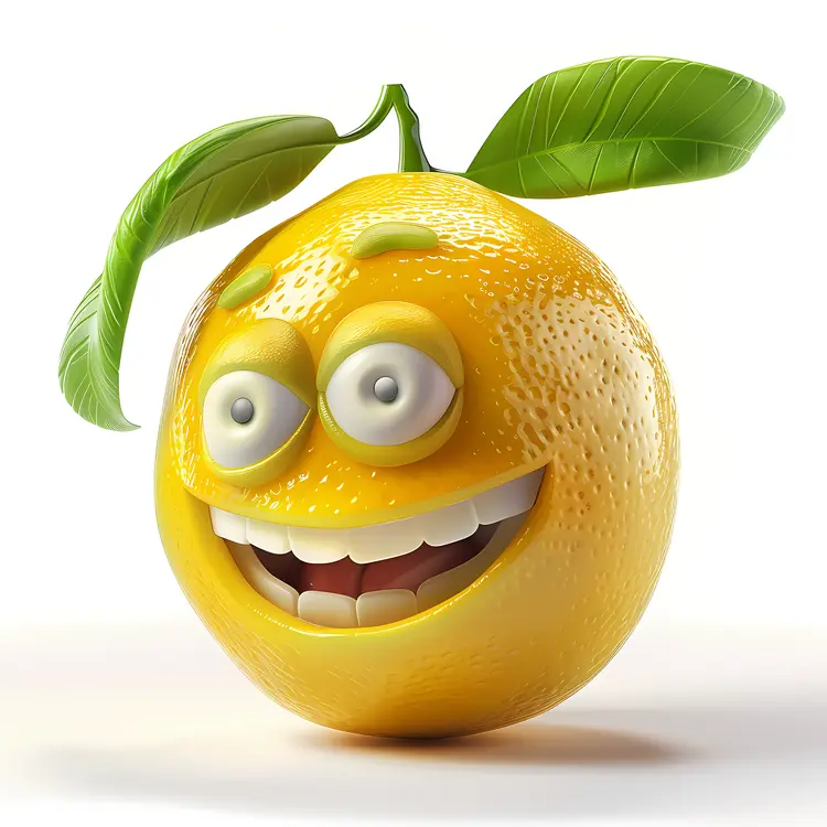 Smiling Orange Cartoon