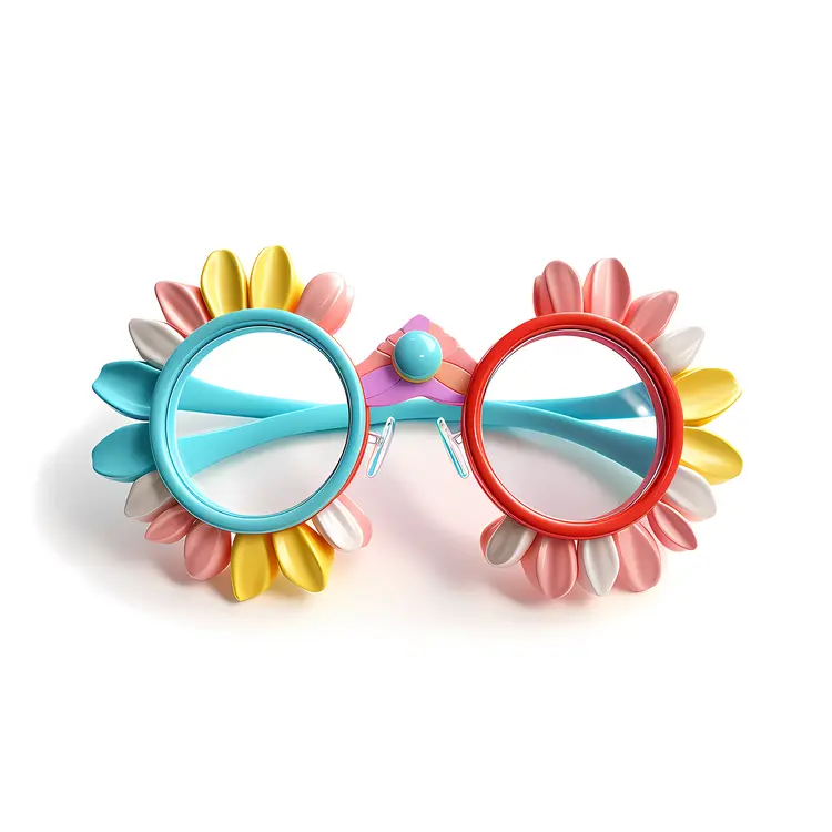 Colorful Flower Sunglasses