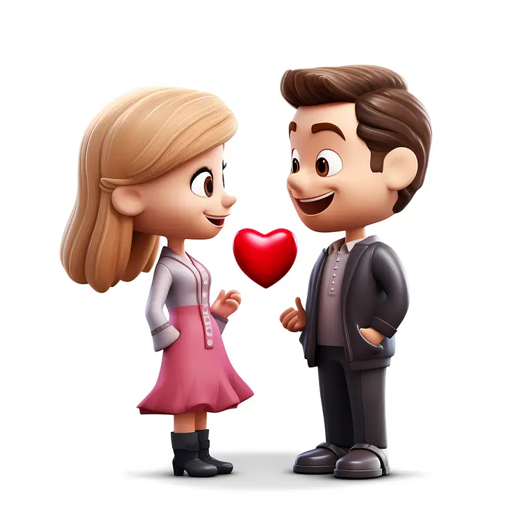 Couple Holding a Heart