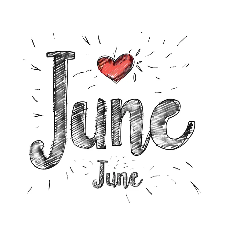 June with Heart and Love