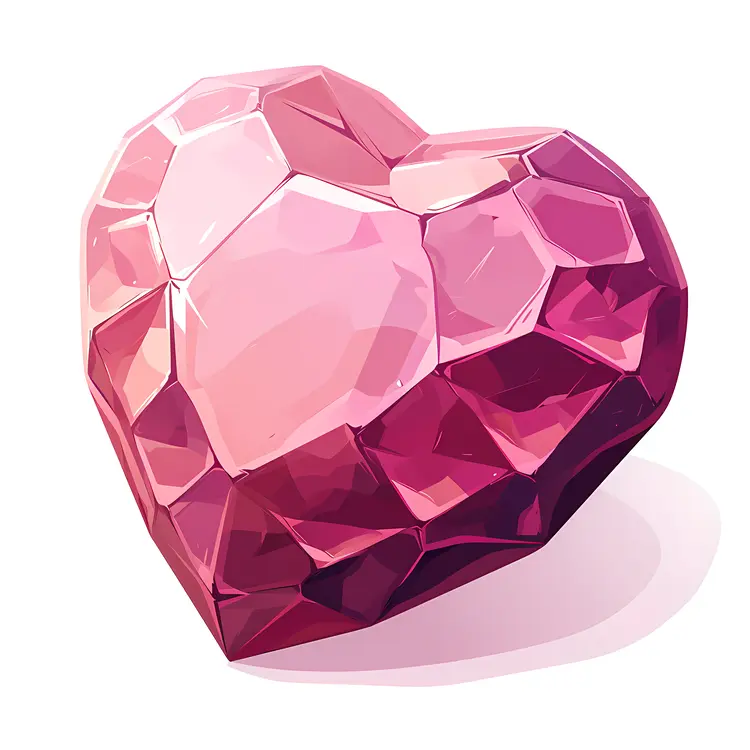 Pink Crystal Heart