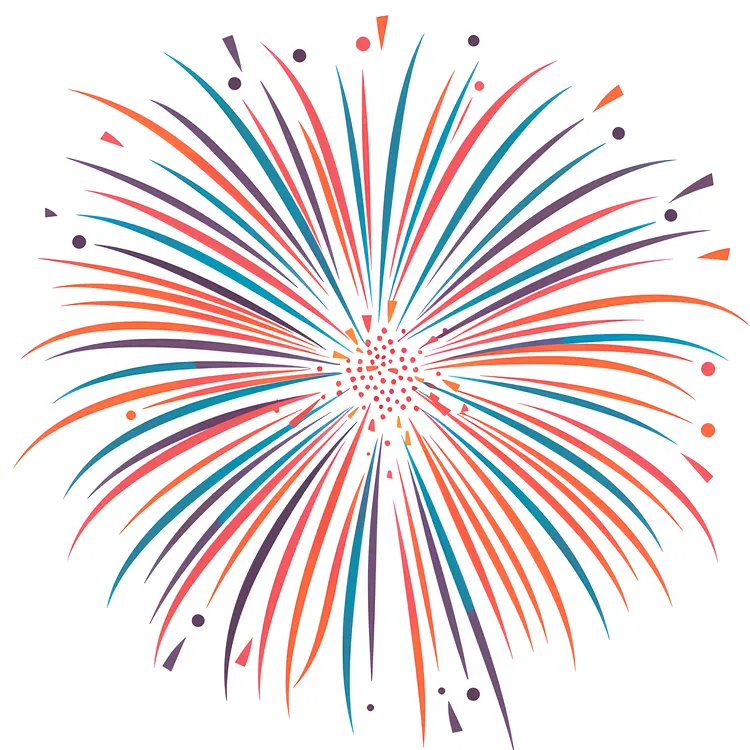Colorful Fireworks Celebration