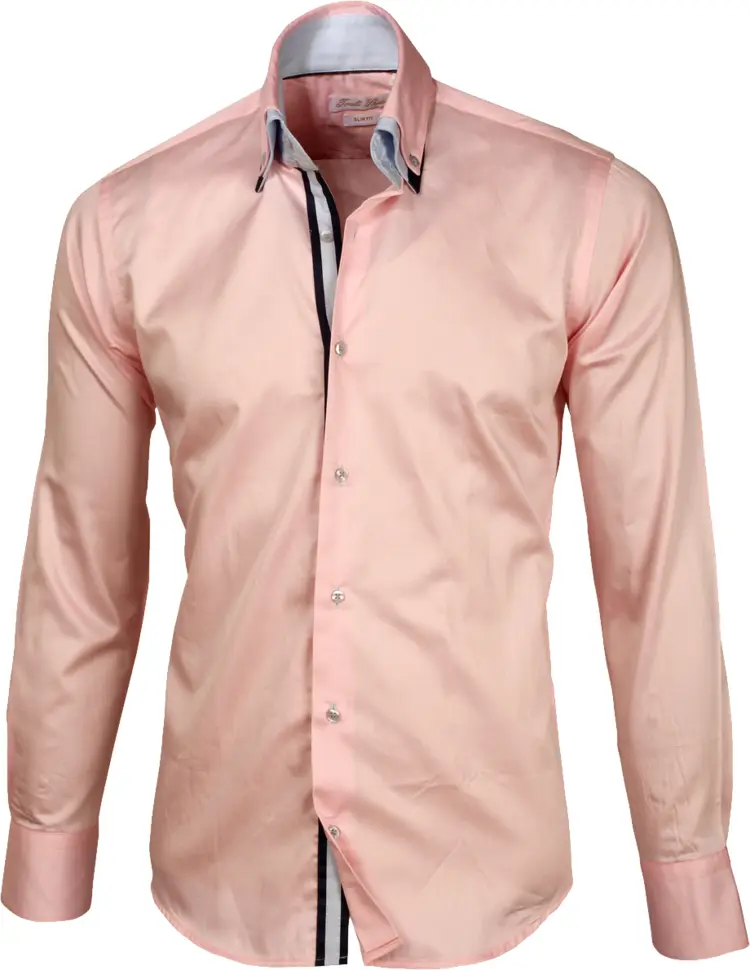 Pink Button-up Long Sleeve Shirt