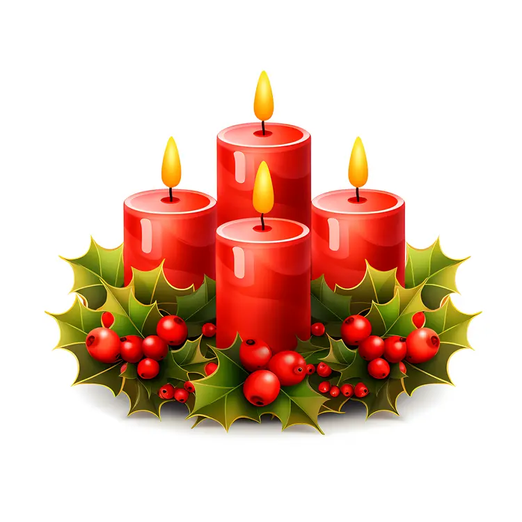 Christmas Candle Wreath