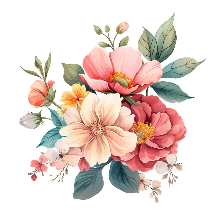 Pastel Peonies Bouquet