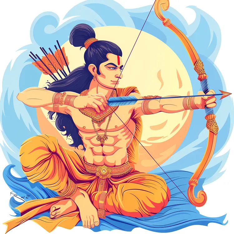 Rama with Bow and Arrow