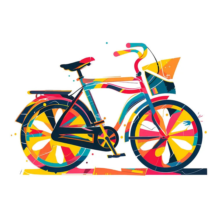 Colorful Bicycle Art
