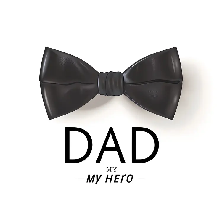 Black Bow Tie for Dad
