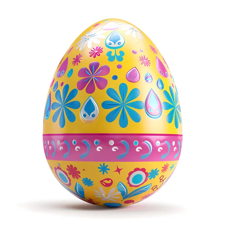Colorful Decorated Easter Egg