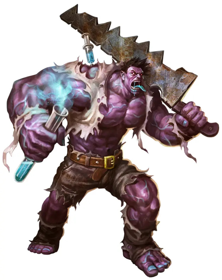 Purple Mutant with Saw
