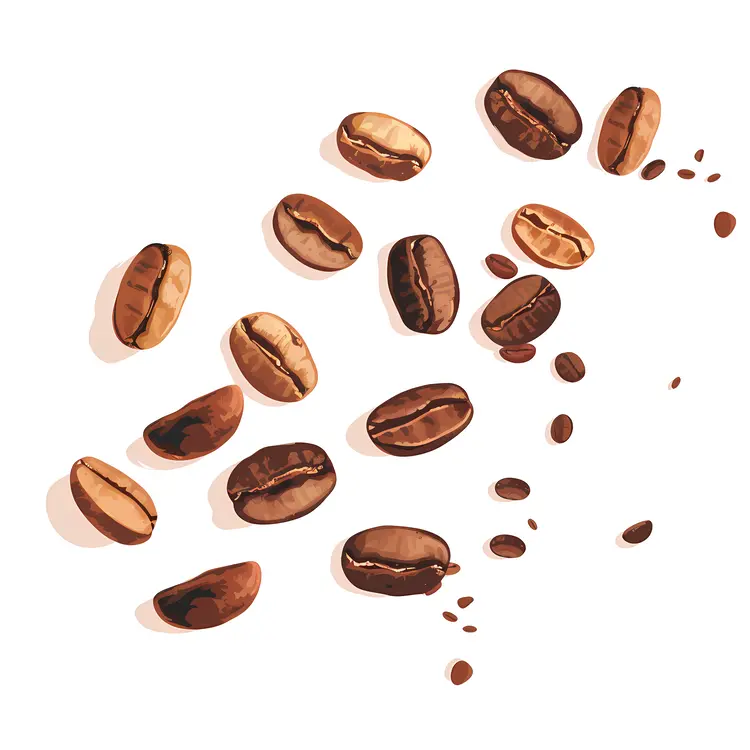 Brown Roasted Coffee Beans