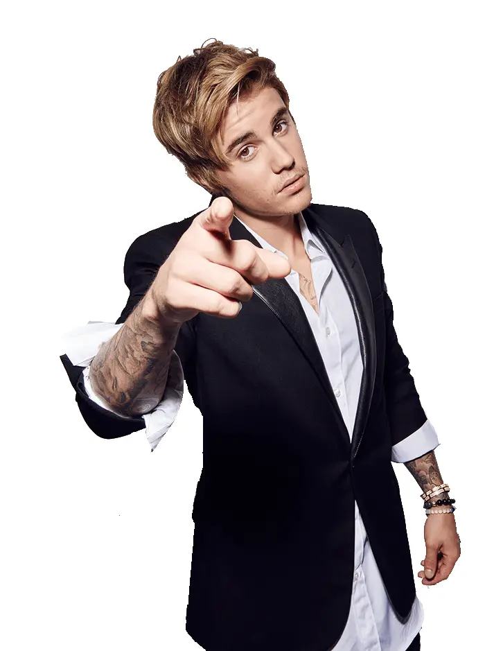 Man in Suit Pointing