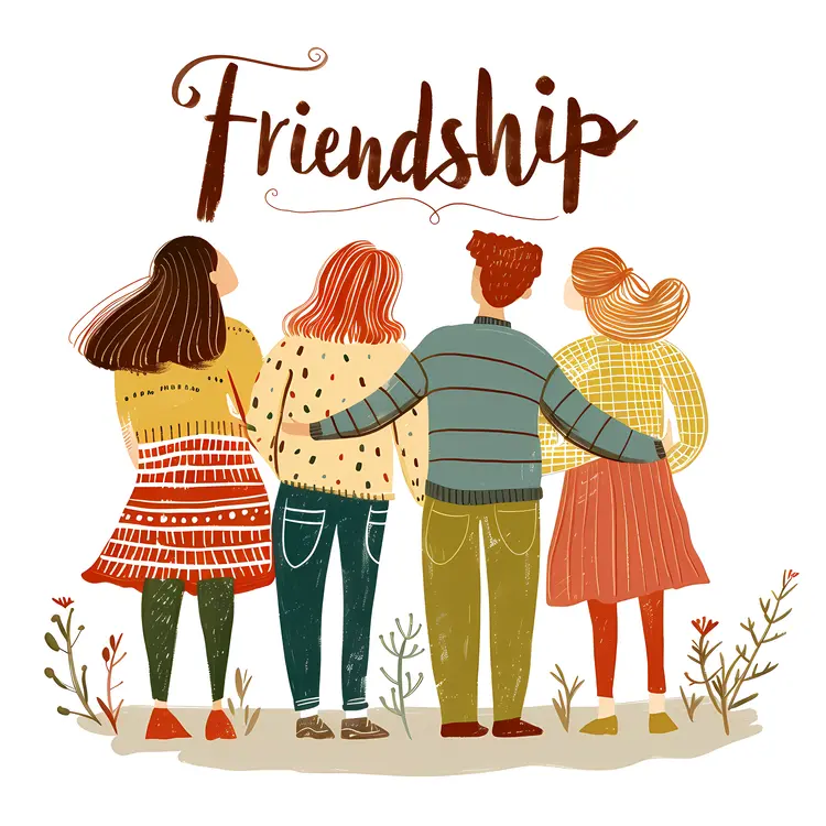 Friends Standing Together