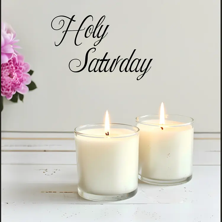 Holy Saturday Candles