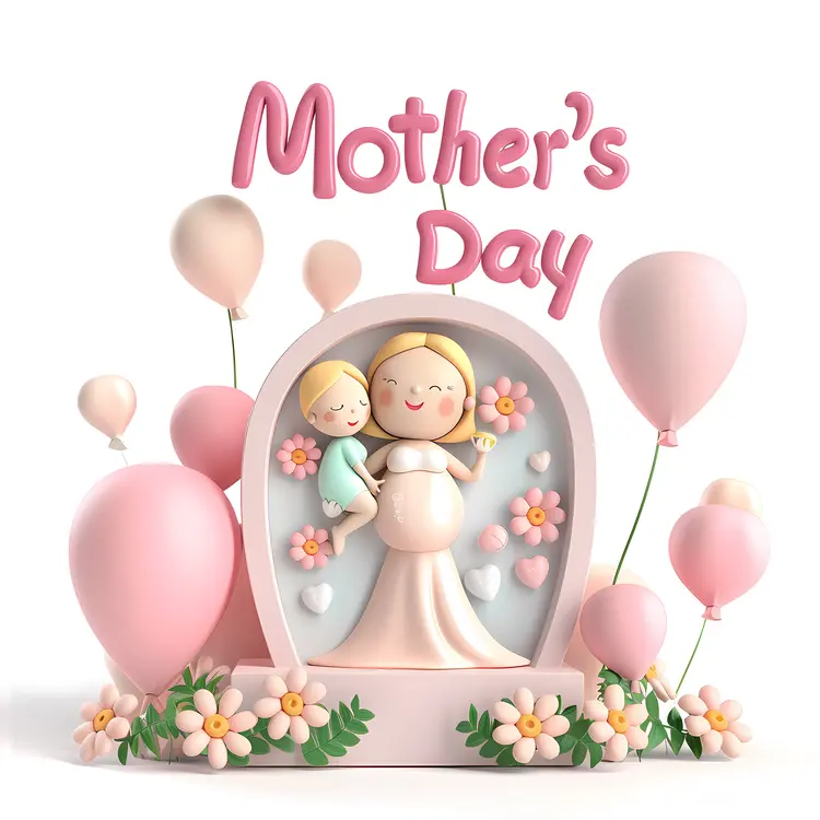 Mother's Day Celebration with Balloons