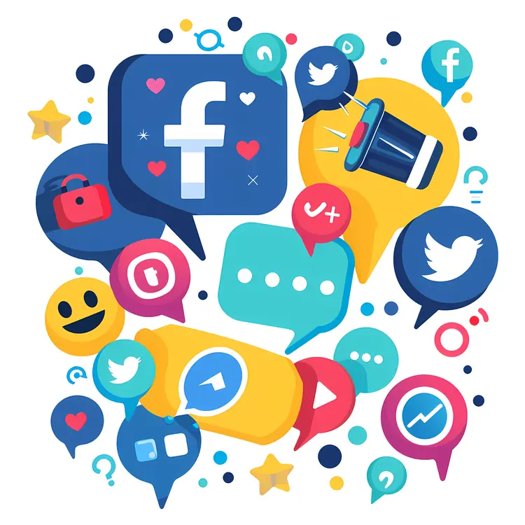 Colorful Social Media Icons