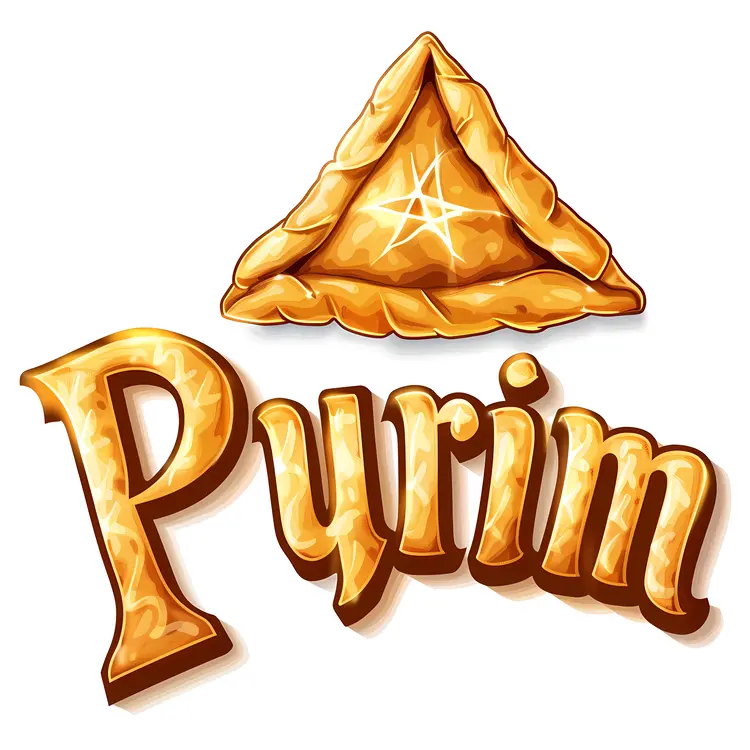 Golden Hamantaschen for Purim Celebration
