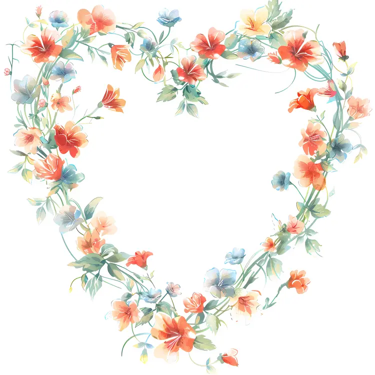 Heart-shaped Floral Wreath