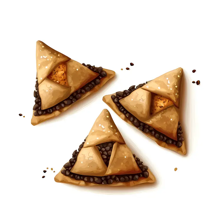 Chocolate Chip Triangle Pastries for Purim