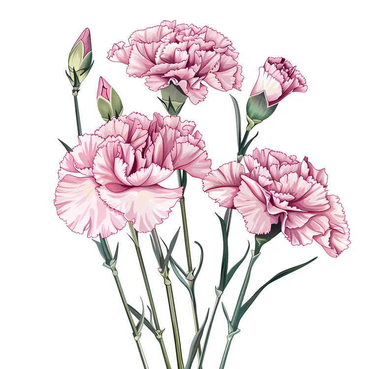 Pink Carnation Bouquet for Floral Arrangement