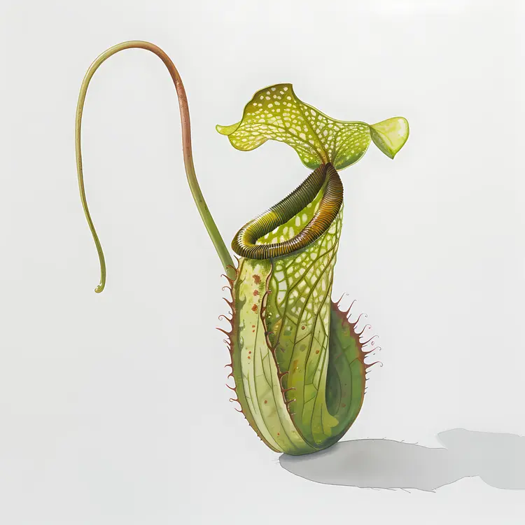 Solitary Green Pitcher Plant