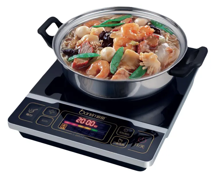 Induction Cooker with Food