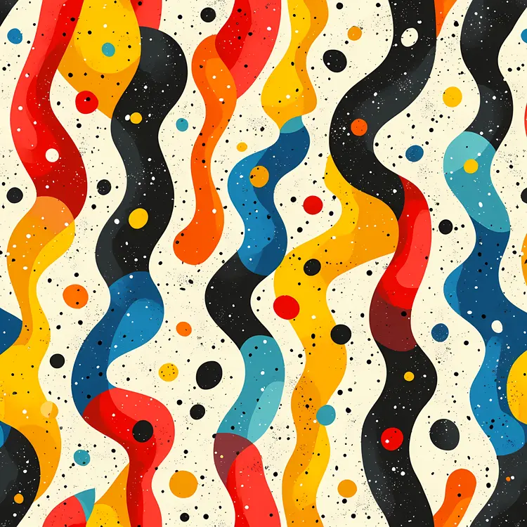 Colorful Wavy Abstract Pattern