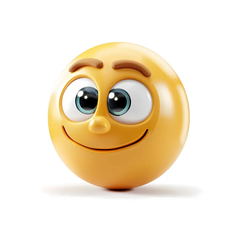 Smiling Emoji with Happy Expression