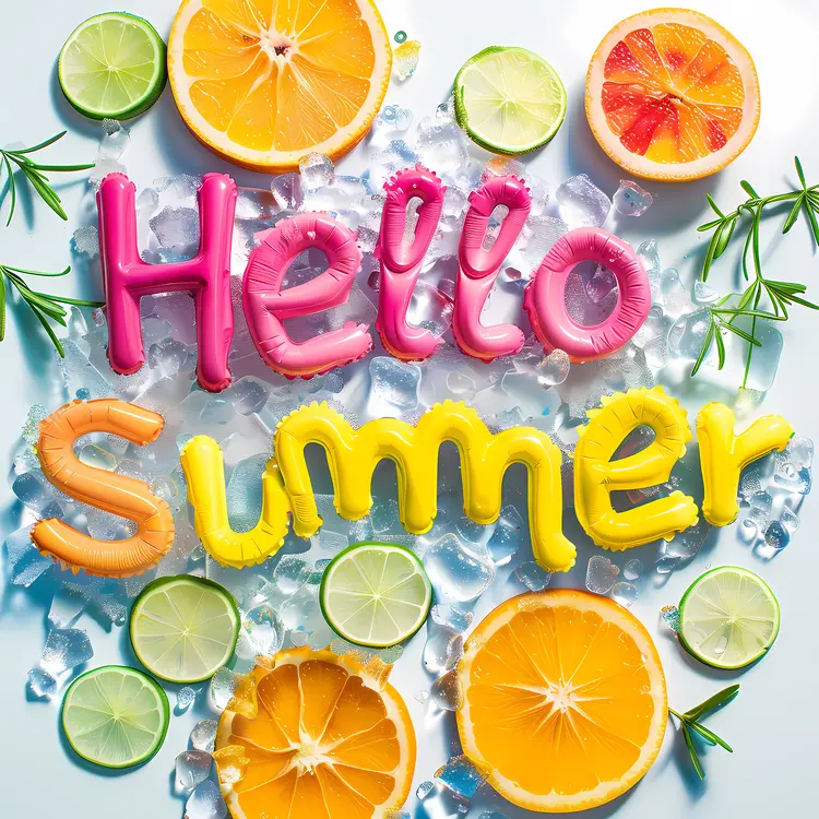 Hello Summer with Citrus and Ice