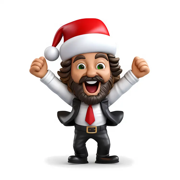 Cheerful Santa Claus