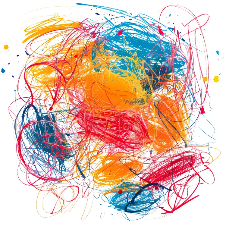 Vibrant Colorful Scribbles