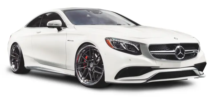 White Mercedes Sports Car