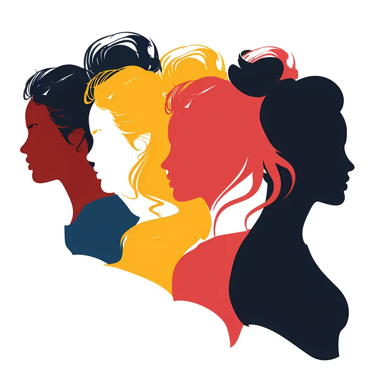 Silhouettes of Diverse Women