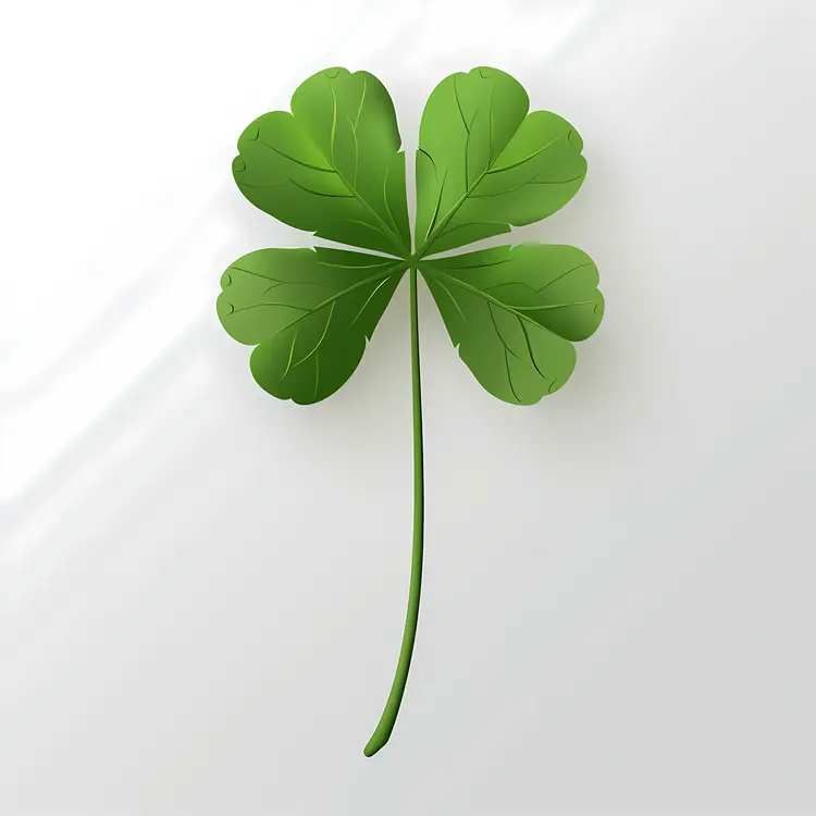Realistic Four-Leaf Clover