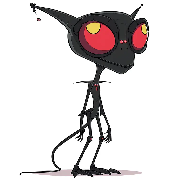 Cute Alien Cartoon Character