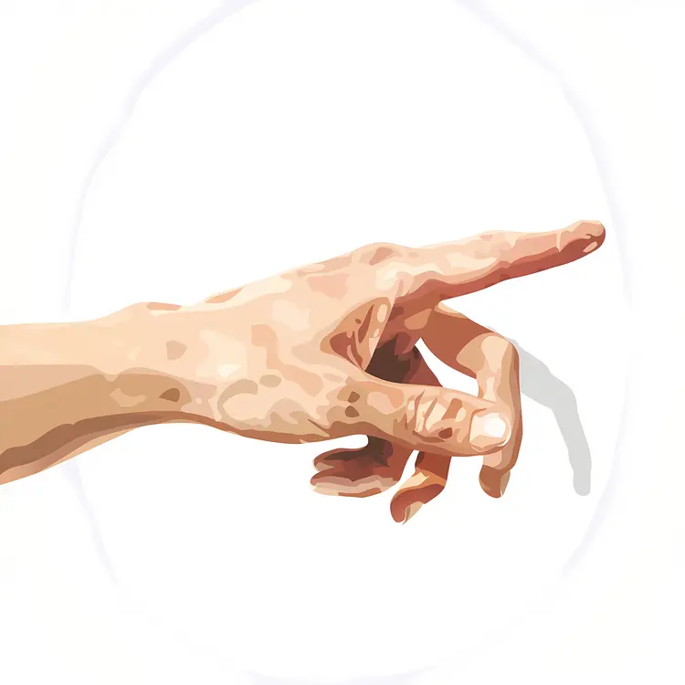 Illustration of a Pointing Hand