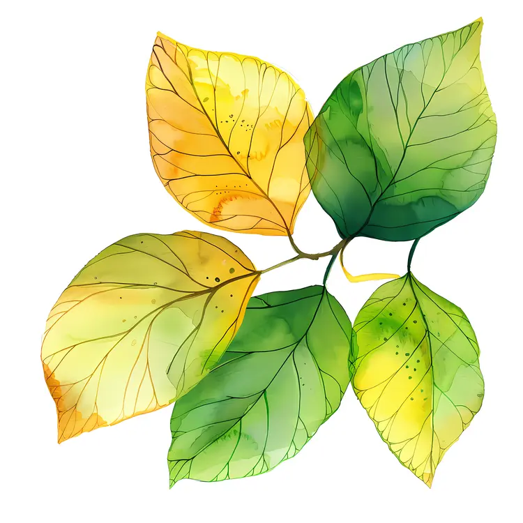 Green and Yellow Leaves