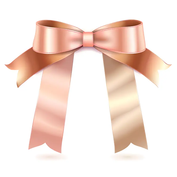 Beautiful Pink Bow Ribbon