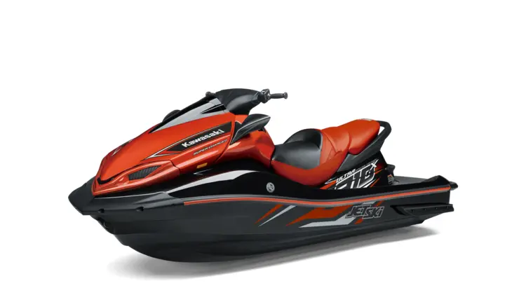 Red and Black Kawasaki Jet Ski