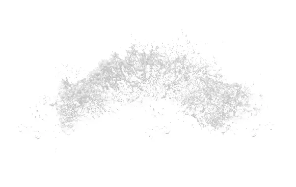 Gray Watercolor Splash on Transparent Background