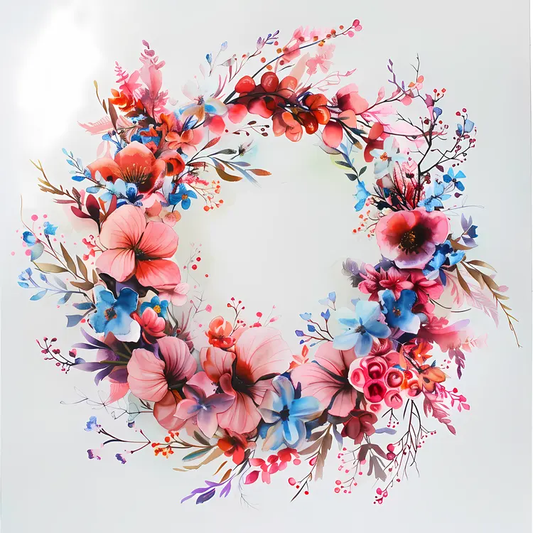 Beautiful floral wreath