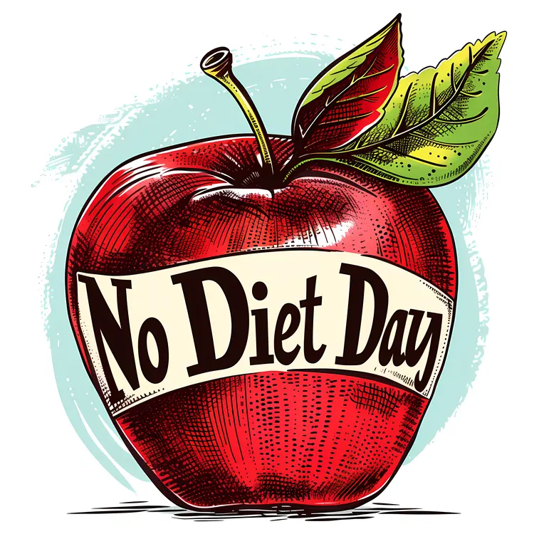 Red Apple for No Diet Day