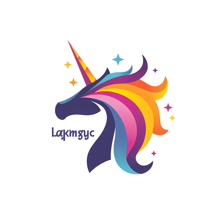 Colorful Unicorn Logo
