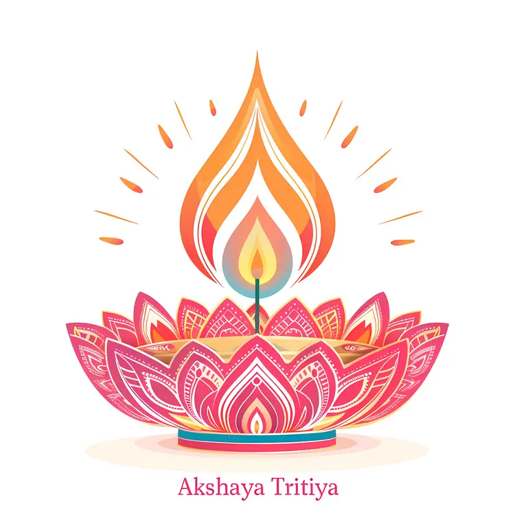 Lotus Candle for Akshaya Tritiya