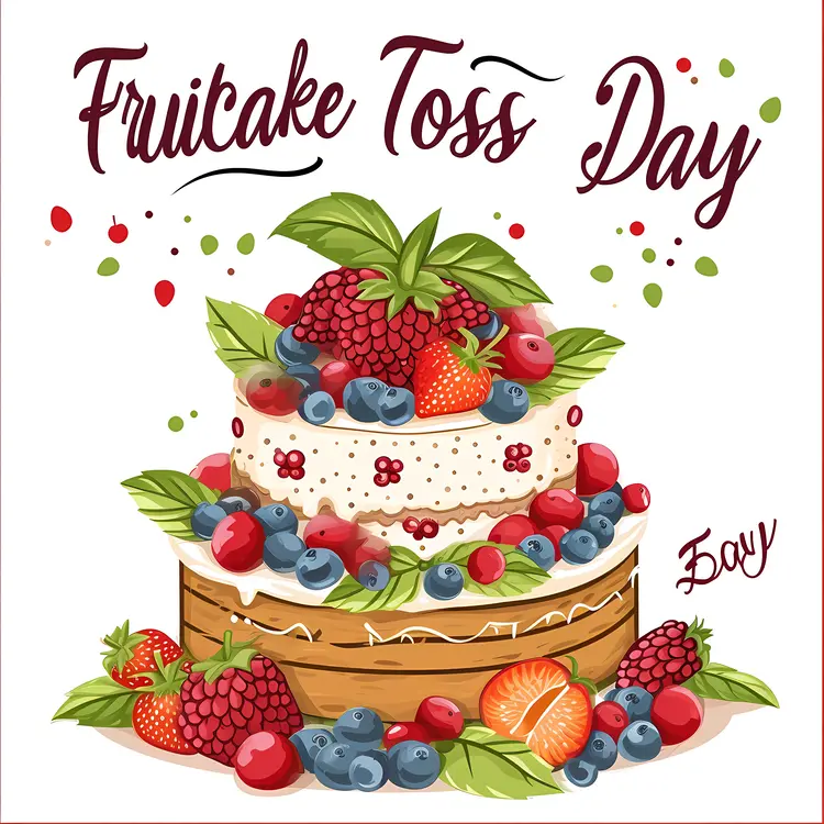 Fruitcake Toss Day Celebration with Berries