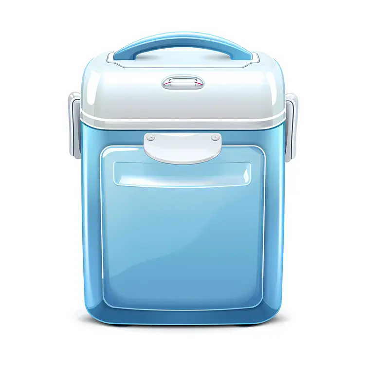 Blue and White Cooler